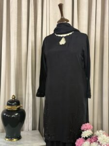 Farshi Shalwar Sheesha Silk: 3 PIECE Suit