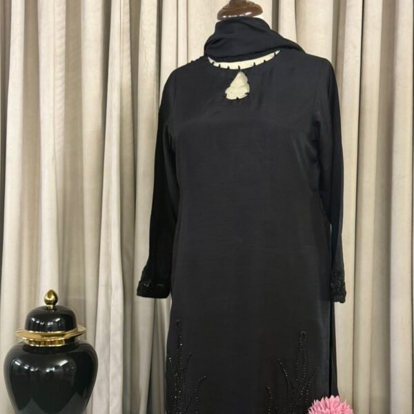 Farshi Shalwar Sheesha Silk: 3 PIECE Suit