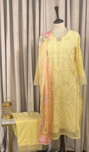 Chicken Kari: 3 PIECE  Lawn Suit