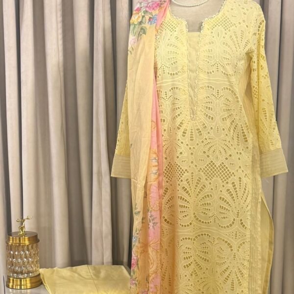 Chicken Kari: 3 PIECE  Lawn Suit